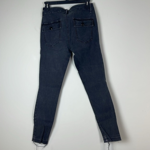 The GREAT. The Skinny Armies Corduroy Pants Washed Black Size 27 - Picture 5 of 11